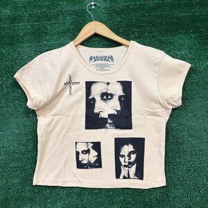 Lady Gaga Mayhem Splitface Crop Top Size  Extra Large